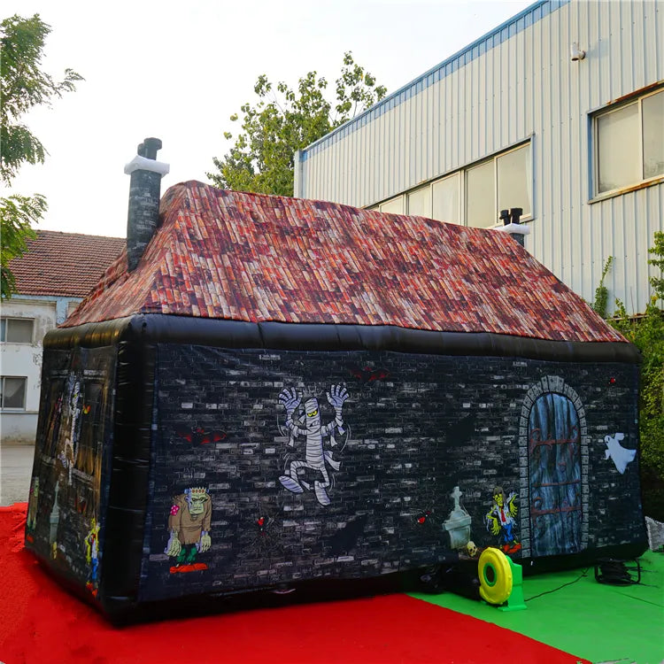 Halloween Cottage Inflatable Haunted House Tent