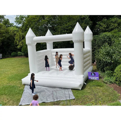 White Inflatable Bounce Castle House For Wedding Party