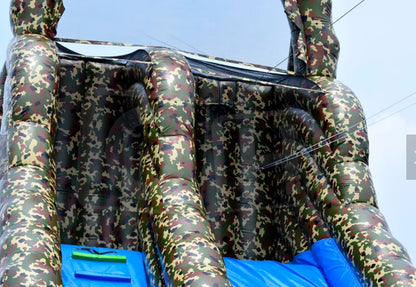 Inflatable Zip Line Slide Obstacle Course Adventure