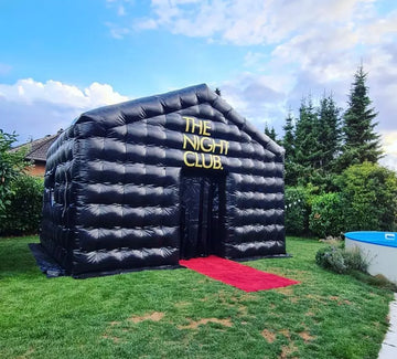 20FT Schwarzes tragbares aufblasbares Nachtclub-Disco-Zelt