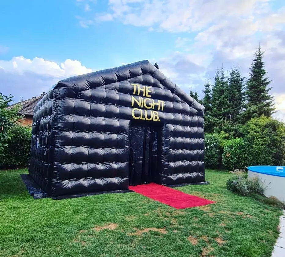 20FT Black Portable Inflatable Night Club Blow Up Disco Tent
