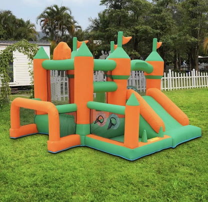 Inflatable Bounce House for Kids Playhouse Castle Slides Ball Pit with Blower