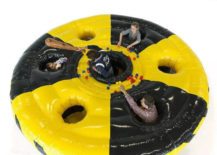 4x4x2m Menschliches Whack-A-Mole aufblasbares Sportspiel mit Hämmern
