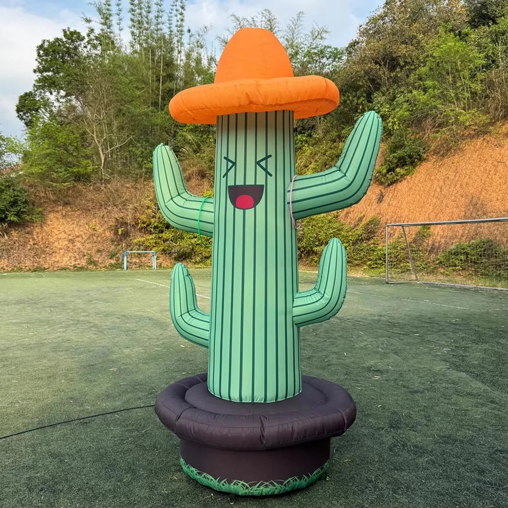 Inflatable Cactus Ring Toss Game with 10 Rings