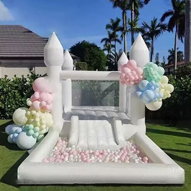 Château gonflable commercial en PVC 4x2,5mx2,5m pour fêtes d'enfants