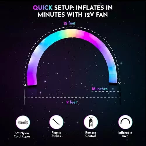 Inflatable Color Changing Arch