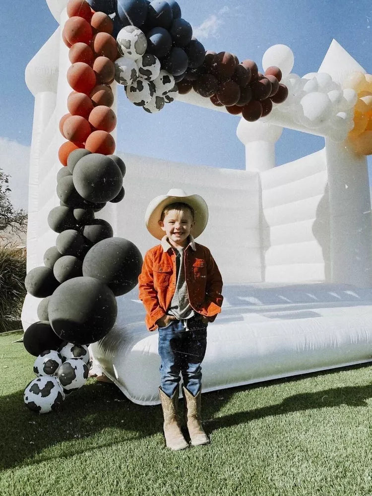 White Inflatable Wedding Bounce Castle for Parties and Events