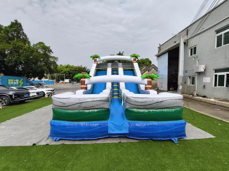 27ft Gaint Inflatable Water Slide Wet & Dry Outdoor Slide Adult Kids For Fun