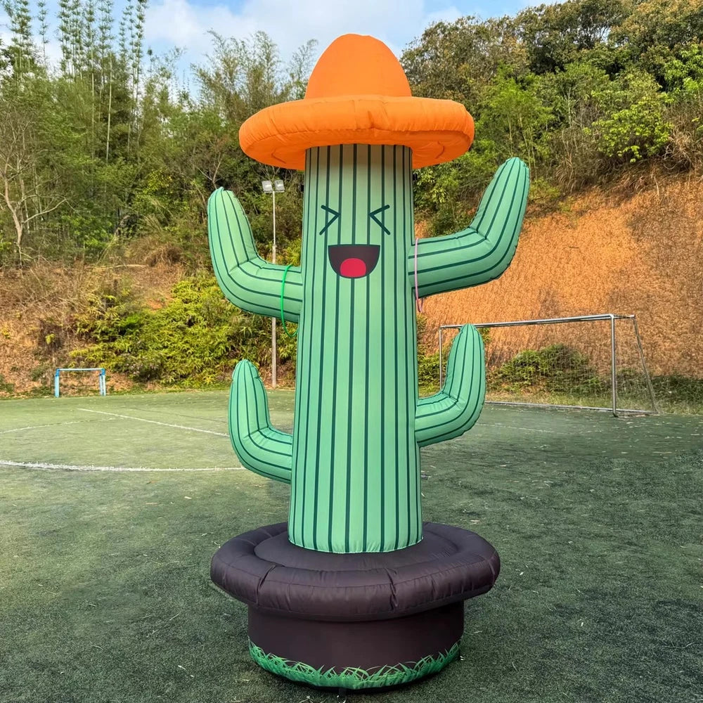 Inflatable Cactus Ring Toss Game with 10 Rings