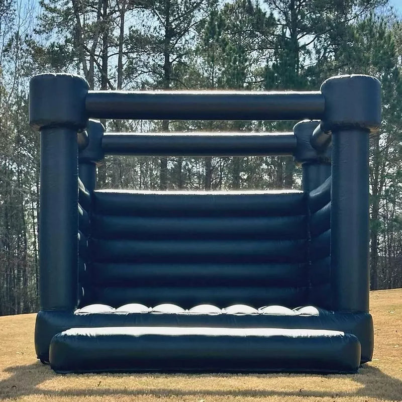 Inflatable Black Bounce House Dark Party Wedding Castle Jump