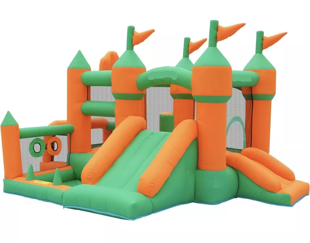 Inflatable Bounce House for Kids Playhouse Castle Slides Ball Pit with Blower