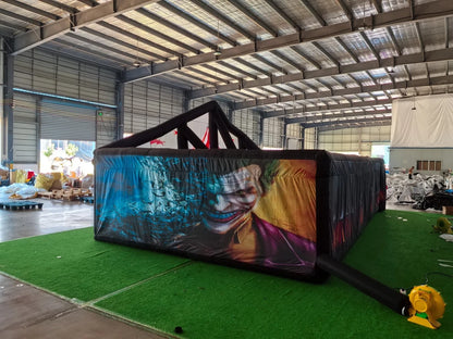 Full Print Inflatable Haunted House Maze Game