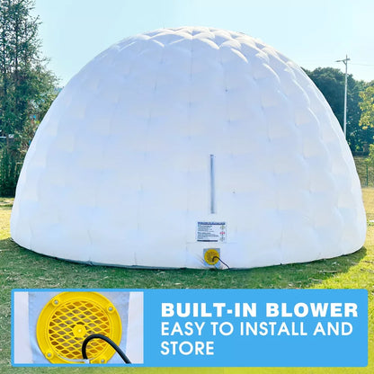 Inflatable Igloo Dome Tent with LED Light for Events