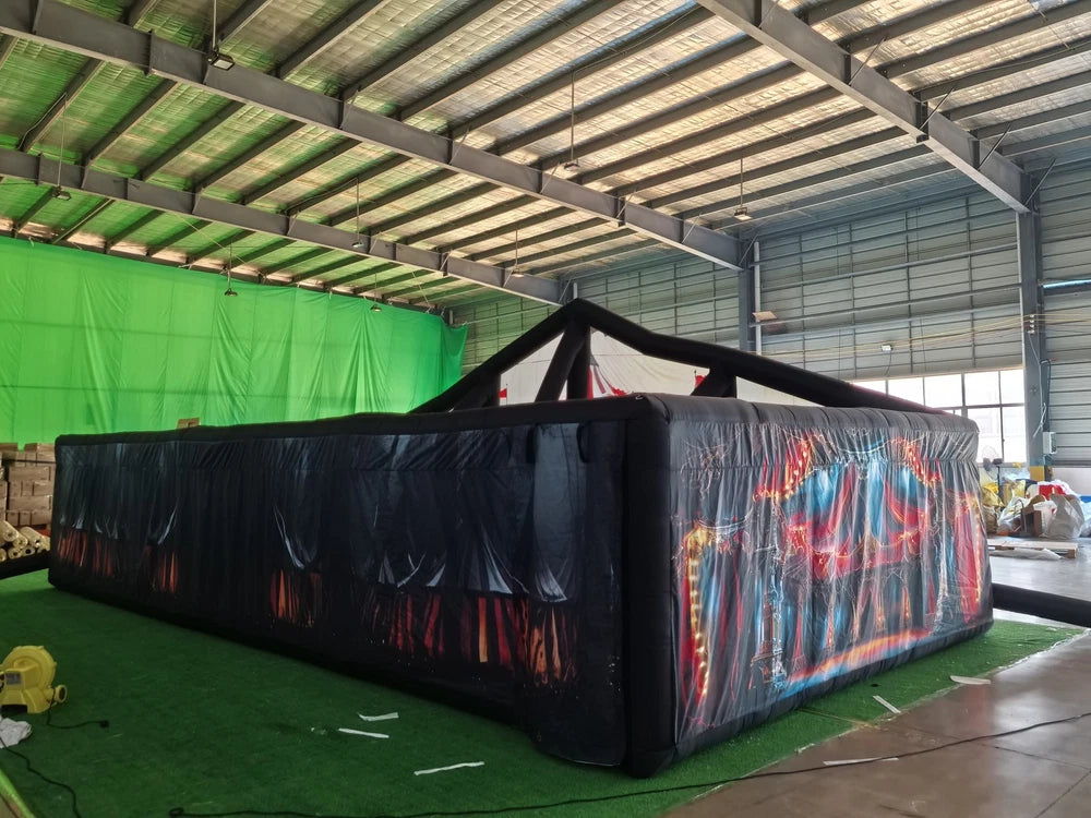 Full Print Inflatable Haunted House Maze Game
