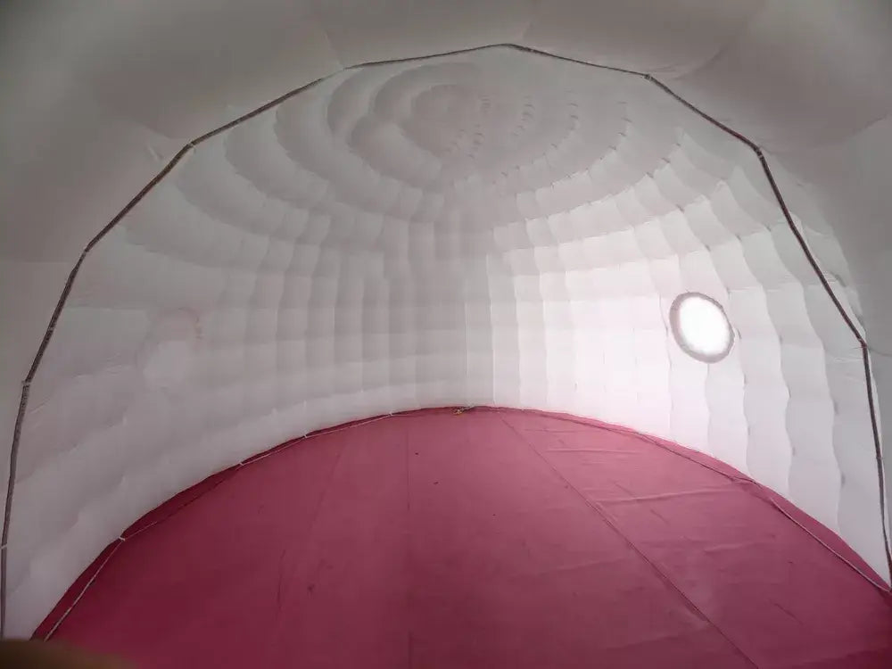 Inflatable Igloo Dome Tent with LED Lights and Air Blower