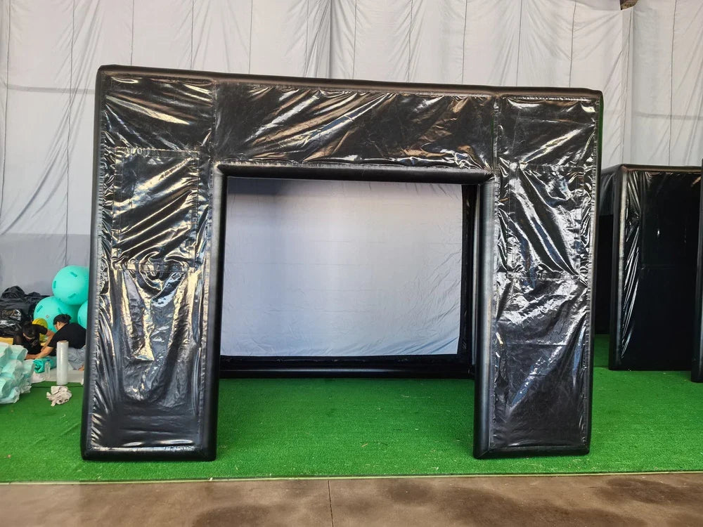 Inflatable Golf Enclosure with Impact Screen for Training
