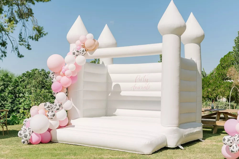 10FT White Inflatable Wedding Bouncy Castle Jumping House for Wedding