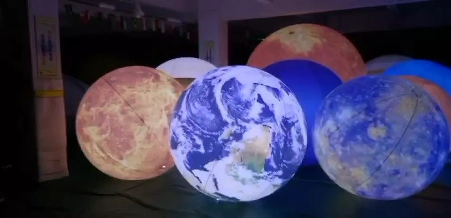 Inflatable Planets Solar System with LED Lights