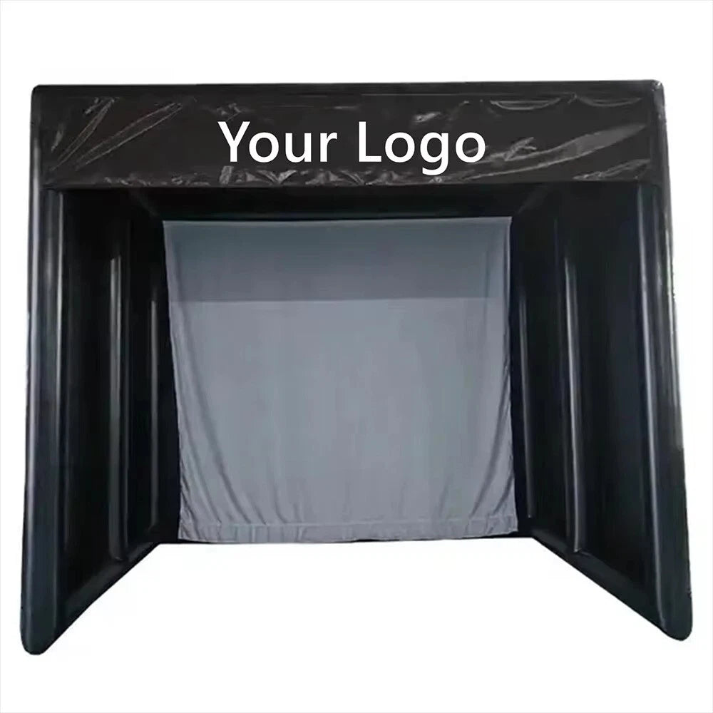Inflatable Golf Simulator Enclosure for Indoor Outdoor Use