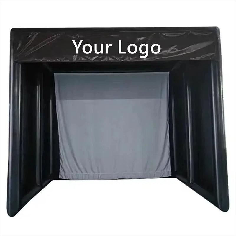 Inflatable Golf Simulator Enclosure for Indoor Outdoor Use
