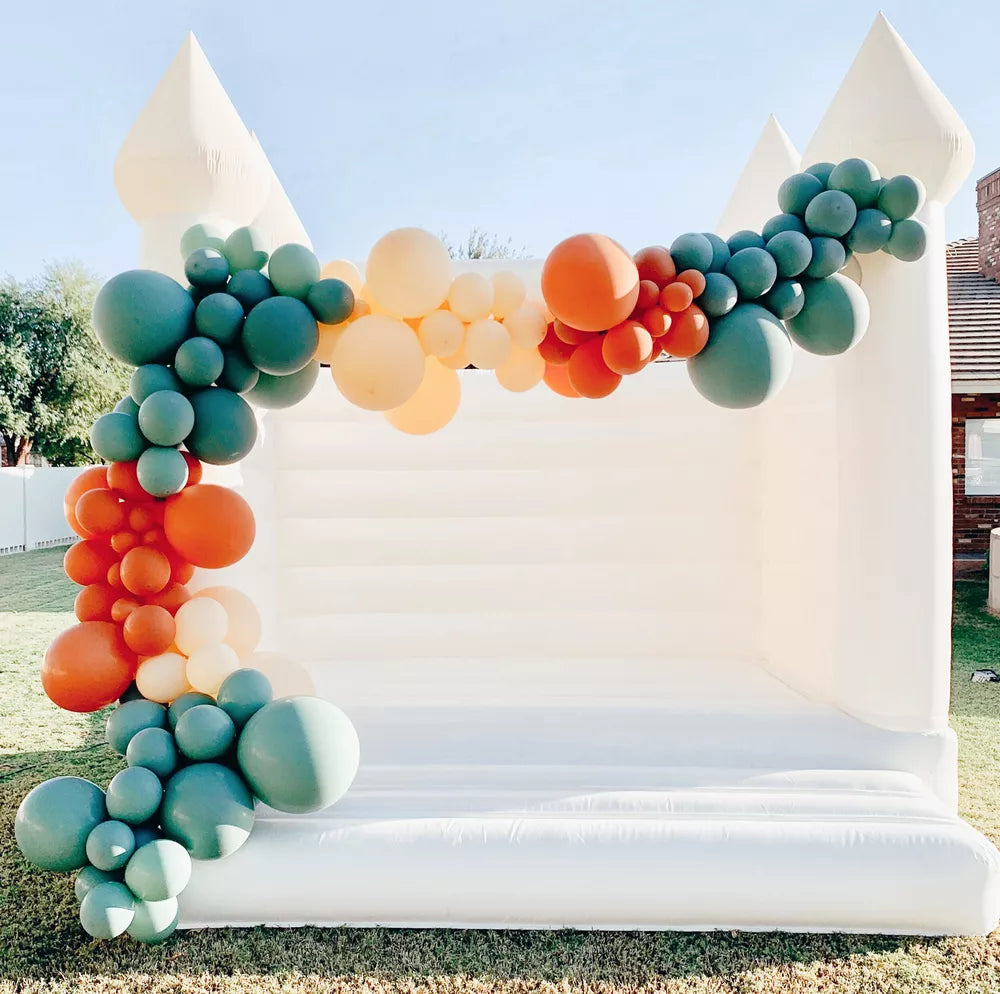 White Inflatable Wedding Bounce Castle for Parties and Events