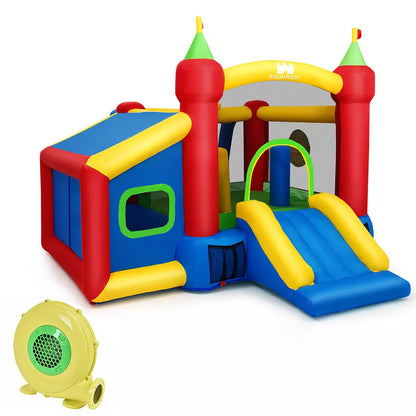 Inflatable Bounce House with Slide and Ball Pit