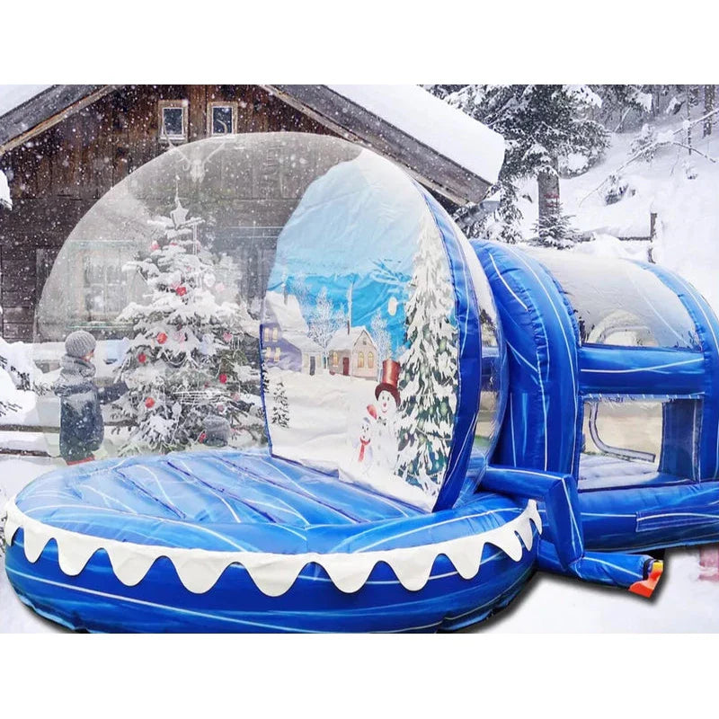10FT Inflatable Snow Globe Bubble House with Tunnel