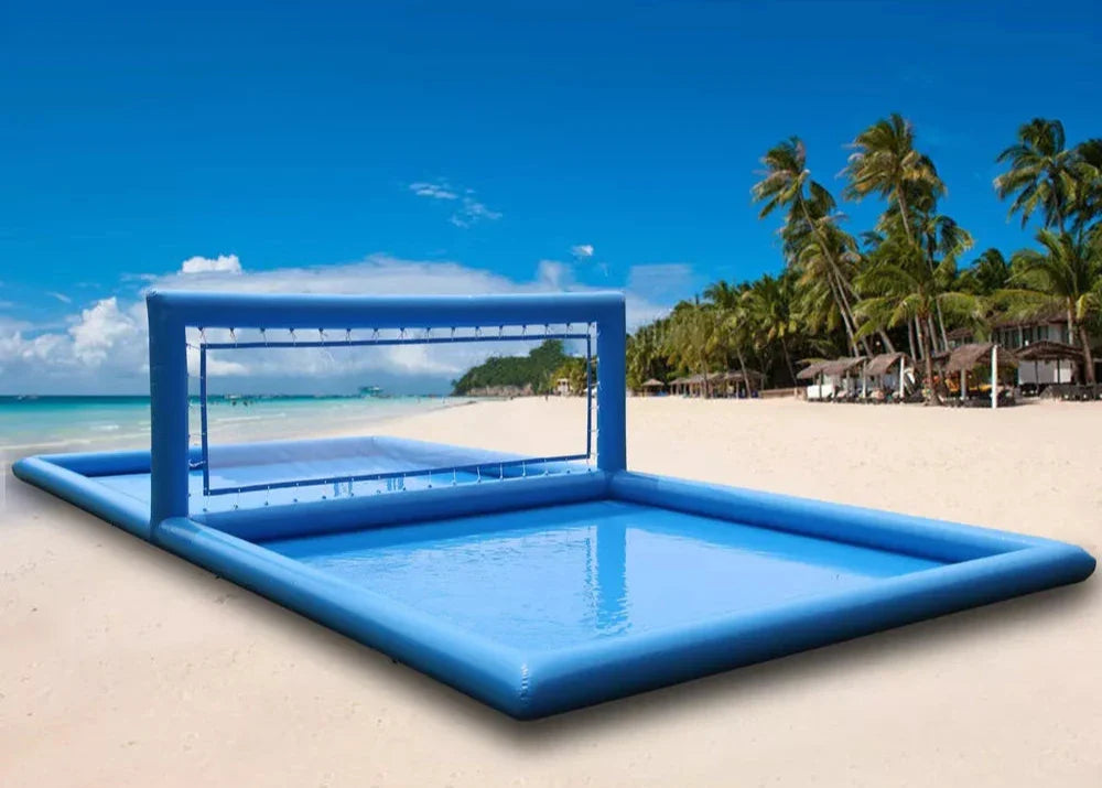 33FT Inflatable Volleyball Court for Outdoor Water Games