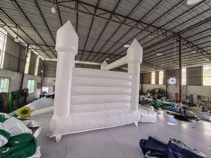 White Inflatable Bounce Castle House For Wedding Party