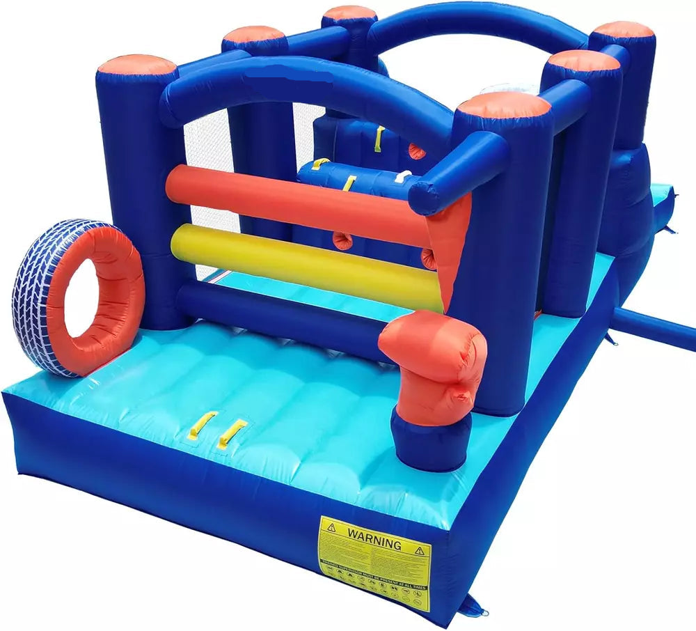 Inflatable Obstacle Course Bounce House with Slide