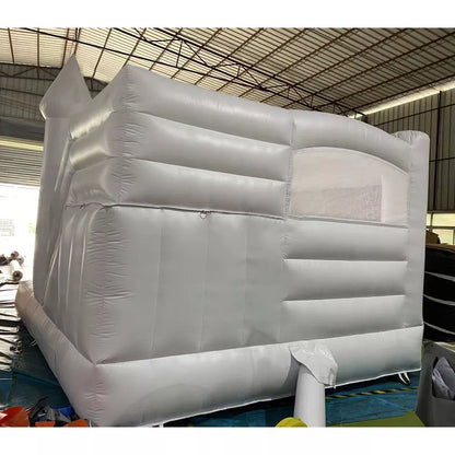 New Style 15ft White Balloons Inflatable Bounce House Castle For Adult Kid Party