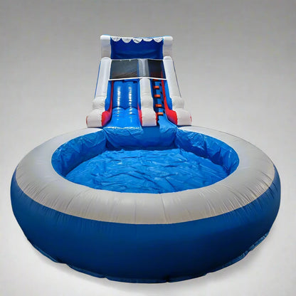 24x13ft Inflatable Water Slide with Pool and Blower