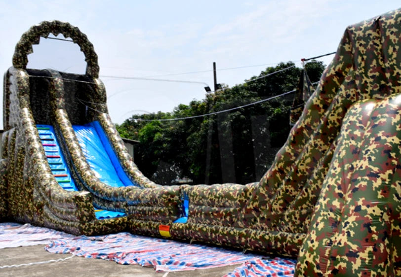 Inflatable Zip Line Slide Obstacle Course Adventure