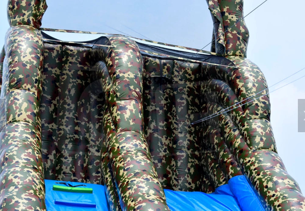 Inflatable Zip Line Slide Obstacle Course Adventure