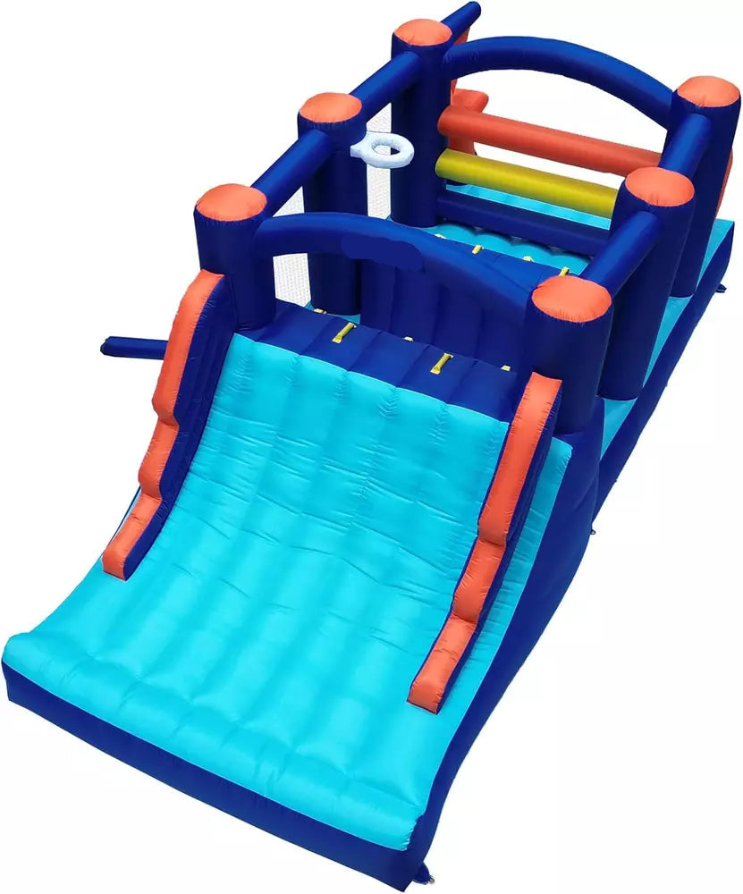 Inflatable Obstacle Course Bounce House with Slide