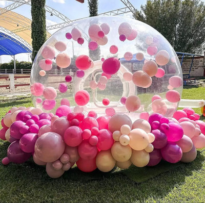 Tienda de casa inflable con forma de globo para alquiler de fiestas