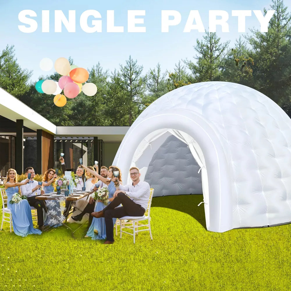 Inflatable Igloo Dome Tent with LED Light for Events