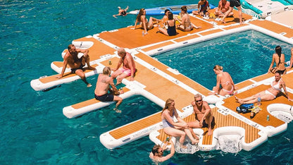 Non-Slip Inflatable Double Dock Platform with EVA Foam Top for Jet Ski
