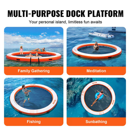 Inflatable Floating Dock 10FT Water Platform