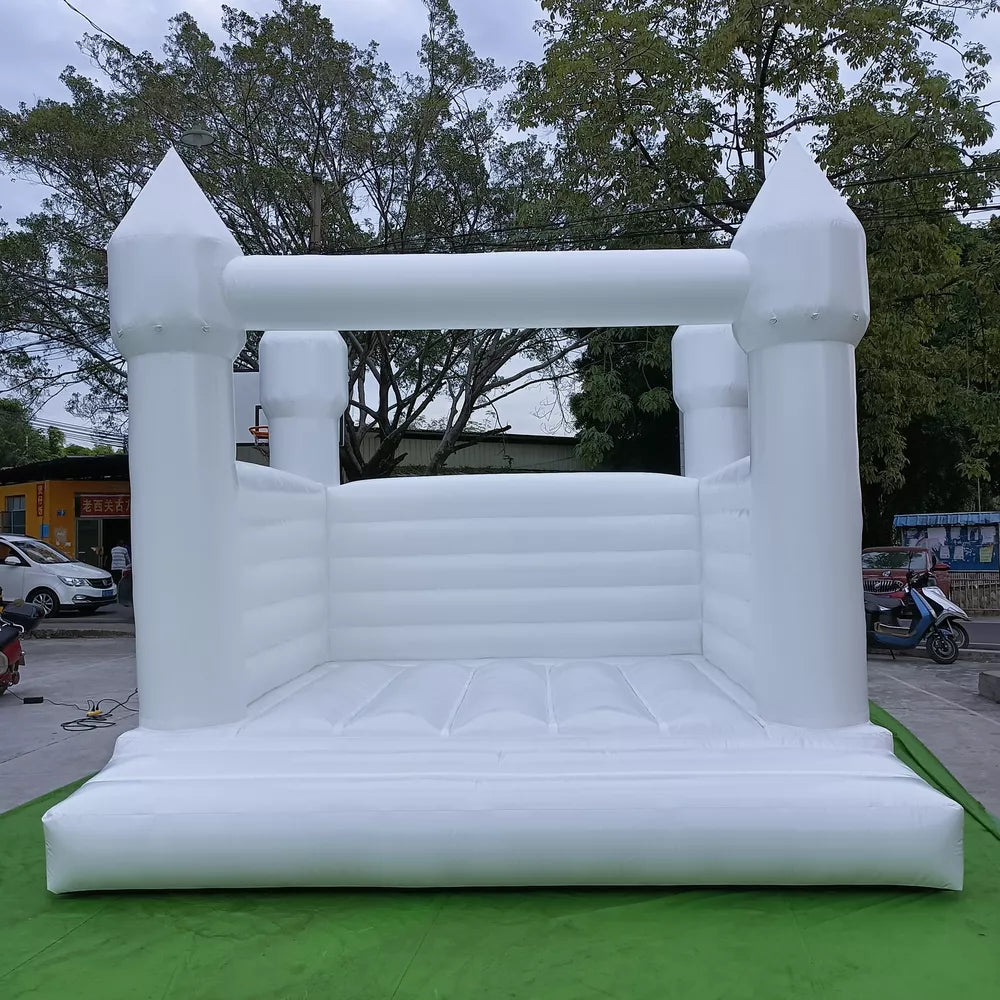 White Inflatable Wedding Bounce Castle for Parties and Events