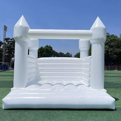 White Inflatable Bounce Castle House For Wedding Party