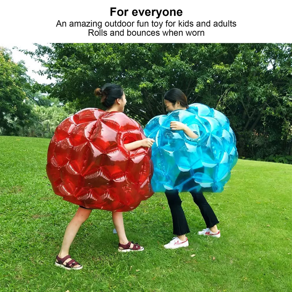 Inflatable Bumper Ball 23.6inch Foldable Portable Body Bubble Ball for Family