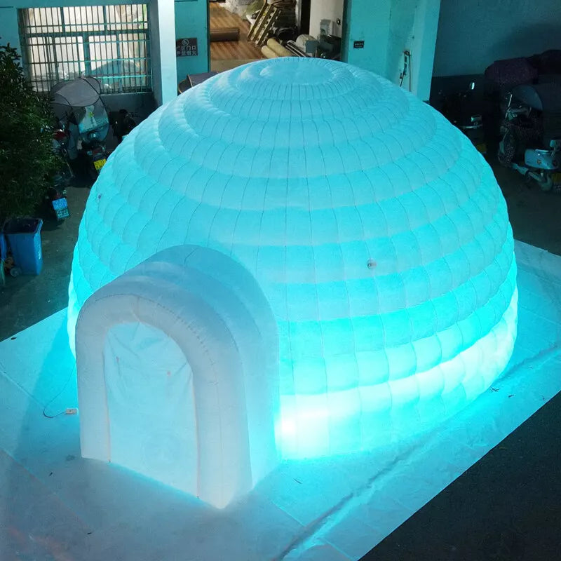 aufblasbares iglu zelt 20 Fuß aufblasbares Iglu-Kuppelzelt mit LED-Leuchten
