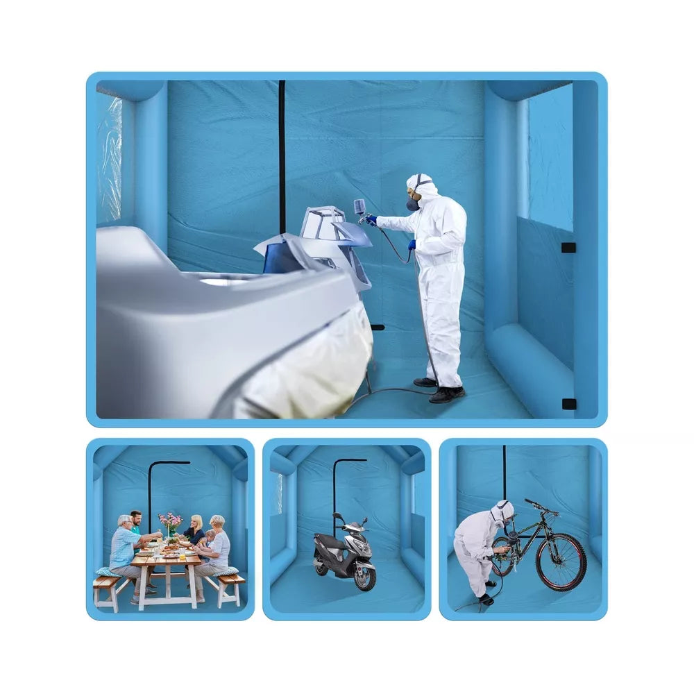 Inflatable Spray Booth 13.5 x 8.5 x 8.5ft Portable Paint Tent