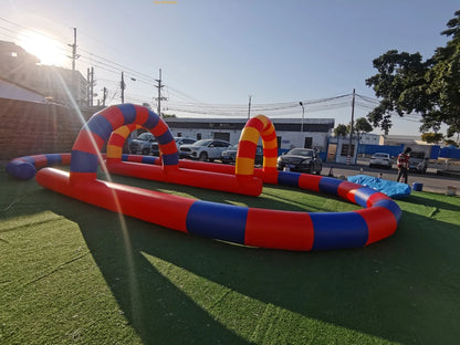 Commercial Inflatable Bumper Car Race Track Activity