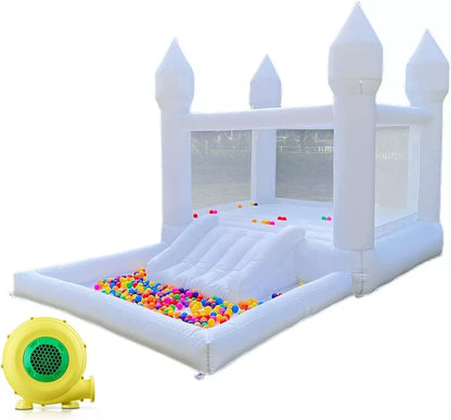 Inflatable Bouncy House with Balloons for Kids and Parties