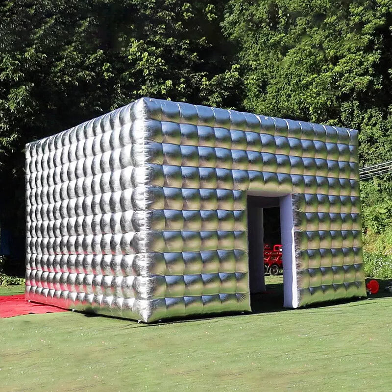 giant tent 13x13FT Giant Silver Commercial Inflatable Cube Tent for Party Events