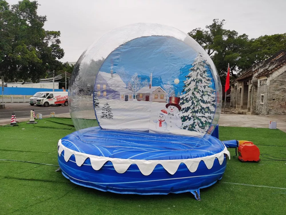 10FT Inflatable Snow Globe Bubble House with Tunnel