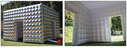 13x13FT Giant Silver Commercial Inflatable Cube Tent for Party Events