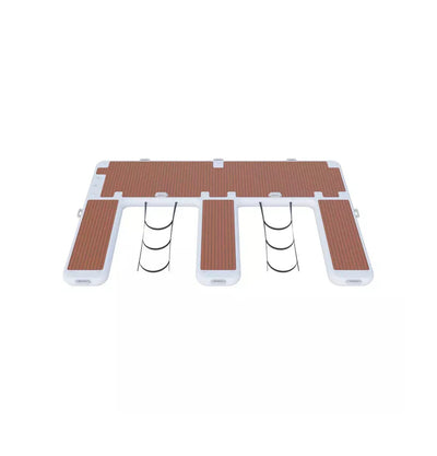 Non-Slip Inflatable Double Dock Platform with EVA Foam Top for Jet Ski